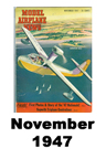  Model Airplane news cover for November of 1947 