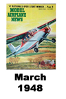  Model Airplane news cover for March of 1948 