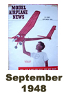  Model Airplane news cover for September of 1948 