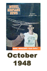  Model Airplane news cover for October of 1948 