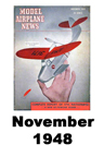  Model Airplane news cover for November of 1948 