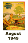  Model Airplane news cover for August of 1949 