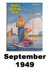  Model Airplane news cover for September of 1949 
