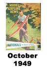  Model Airplane news cover for October of 1949 