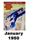  Model Airplane news cover for January of 1950 