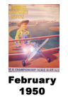 Model Airplane news cover for February of 1950 