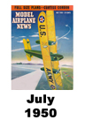 Model Airplane news cover for July of 1950 