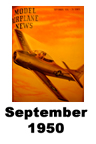  Model Airplane news cover for September of 1950 