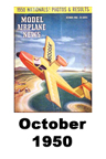  Model Airplane news cover for October of 1950 