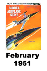  Model Airplane news cover for February of 1951 