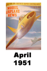  Model Airplane news cover for April of 1951 