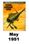  Model Airplane news cover for May of 1951 