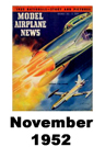 Model Airplane news cover for November of 1952 