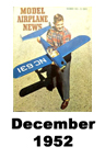  Model Airplane news cover for December of 1952 