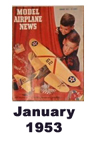  Model Airplane news cover for January of 1953 