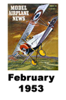  Model Airplane news cover for February of 1953 