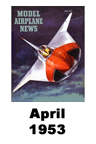  Model Airplane news cover for April of 1953 