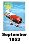  Model Airplane news cover for September of 1953 