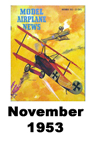  Model Airplane news cover for November of 1953 