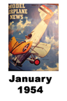  Model Airplane news cover for January of 1954 