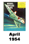  Model Airplane news cover for April of 1954 
