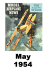  Model Airplane news cover for May of 1954 