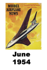  Model Airplane news cover for June of 1954 