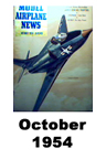  Model Airplane news cover for October of 1954 