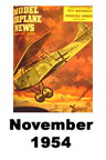  Model Airplane news cover for November of 1954 