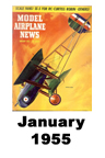  Model Airplane news cover for January of 1955 