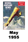  Model Airplane news cover for May of 1955 