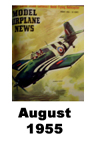  Model Airplane news cover for August of 1955 