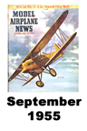  Model Airplane news cover for September of 1955 