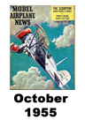  Model Airplane news cover for October of 1955 