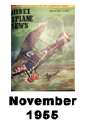  Model Airplane news cover for November of 1955 