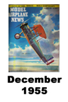  Model Airplane news cover for December of 1955 