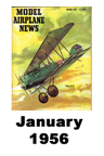  Model Airplane news cover for January of 1956 