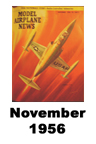  Model Airplane news cover for November of 1956 