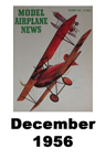  Model Airplane news cover for December of 1956 