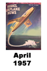  Model Airplane news cover for April of 1957 