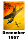  Model Airplane news cover for December of 1957 
