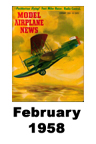  Model Airplane news cover for February of 1958 