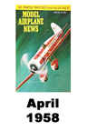  Model Airplane news cover for April of 1958 