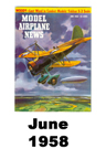  Model Airplane news cover for June of 1958 