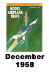  Model Airplane news cover for December of 1958 