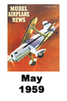  Model Airplane news cover for May of 1959 