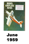  Model Airplane news cover for June of 1959 