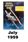 Model Airplane news cover for July of 1959 