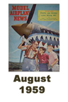  Model Airplane news cover for August of 1959 