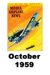  Model Airplane news cover for October of 1959 